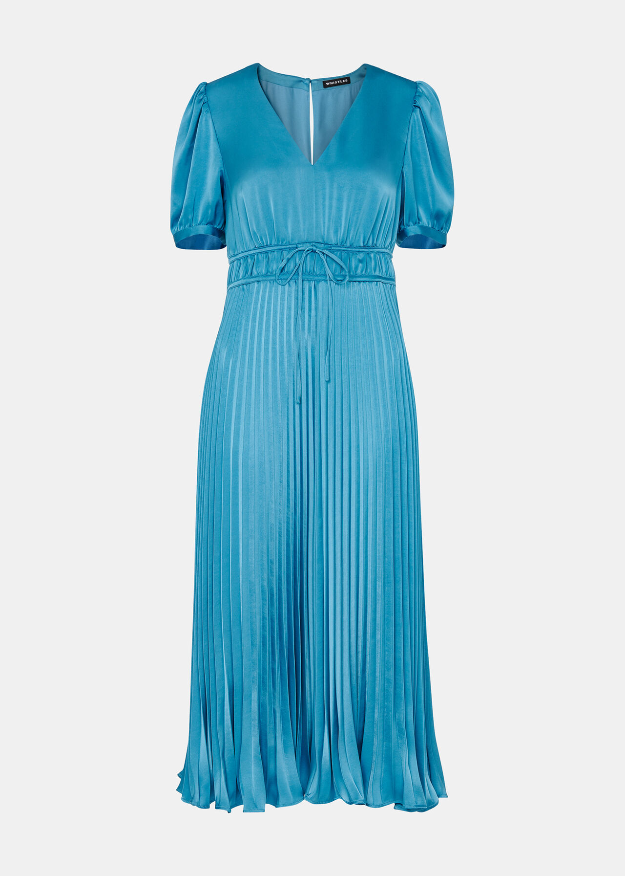 Delilah Satin Pleat Dress