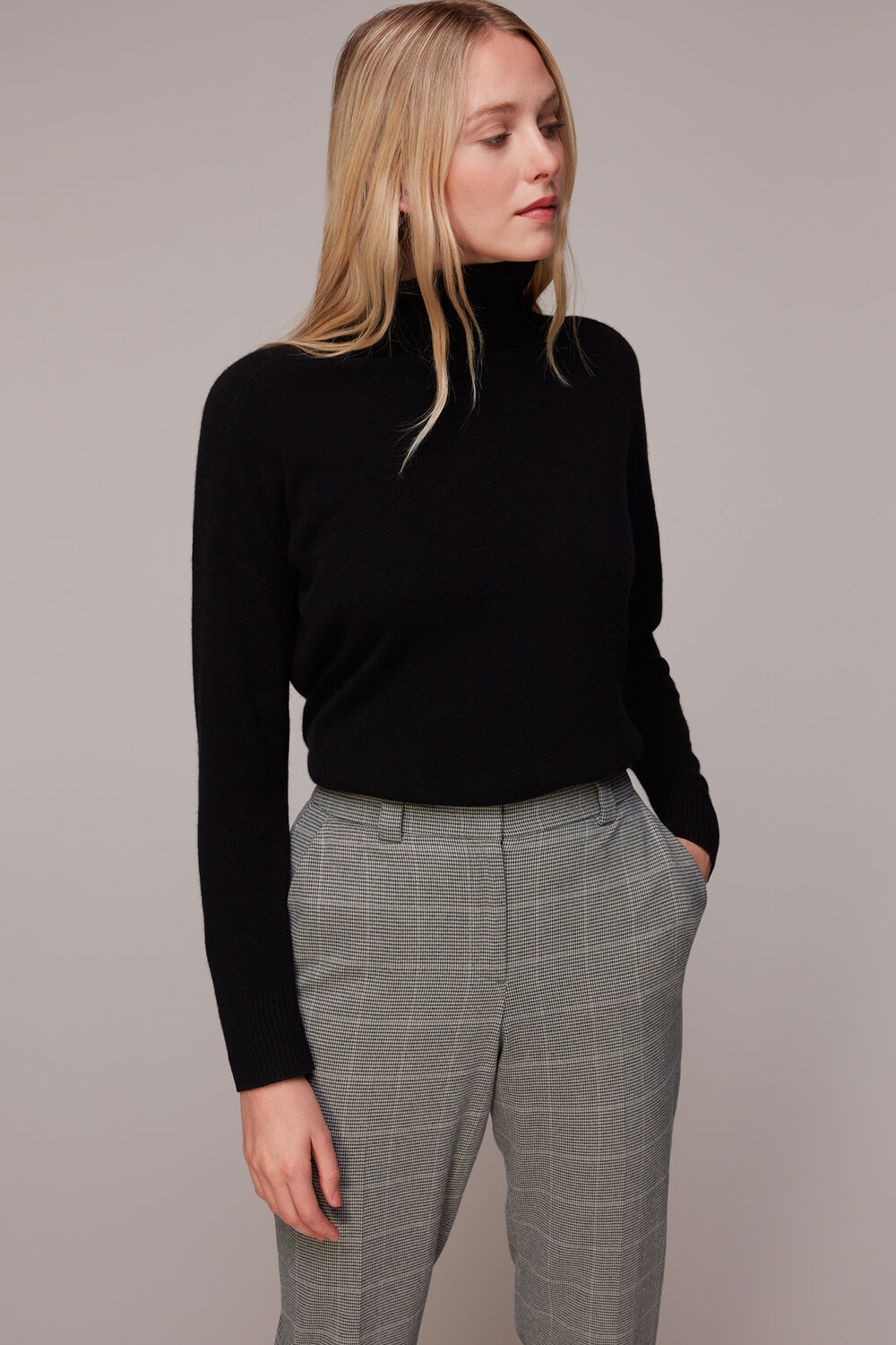 Lucie Check Cigarette Trouser