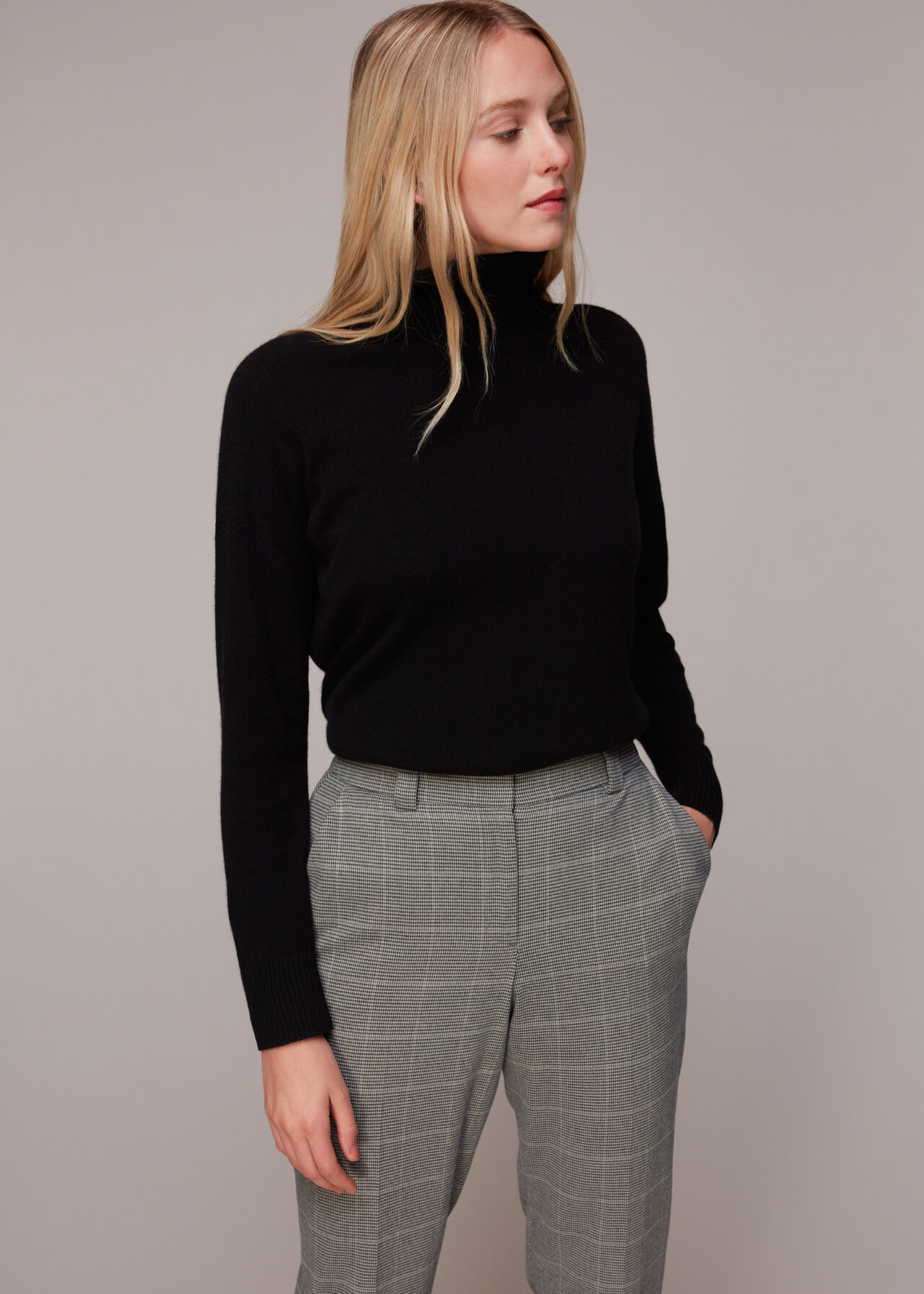 Lucie Check Cigarette Trouser