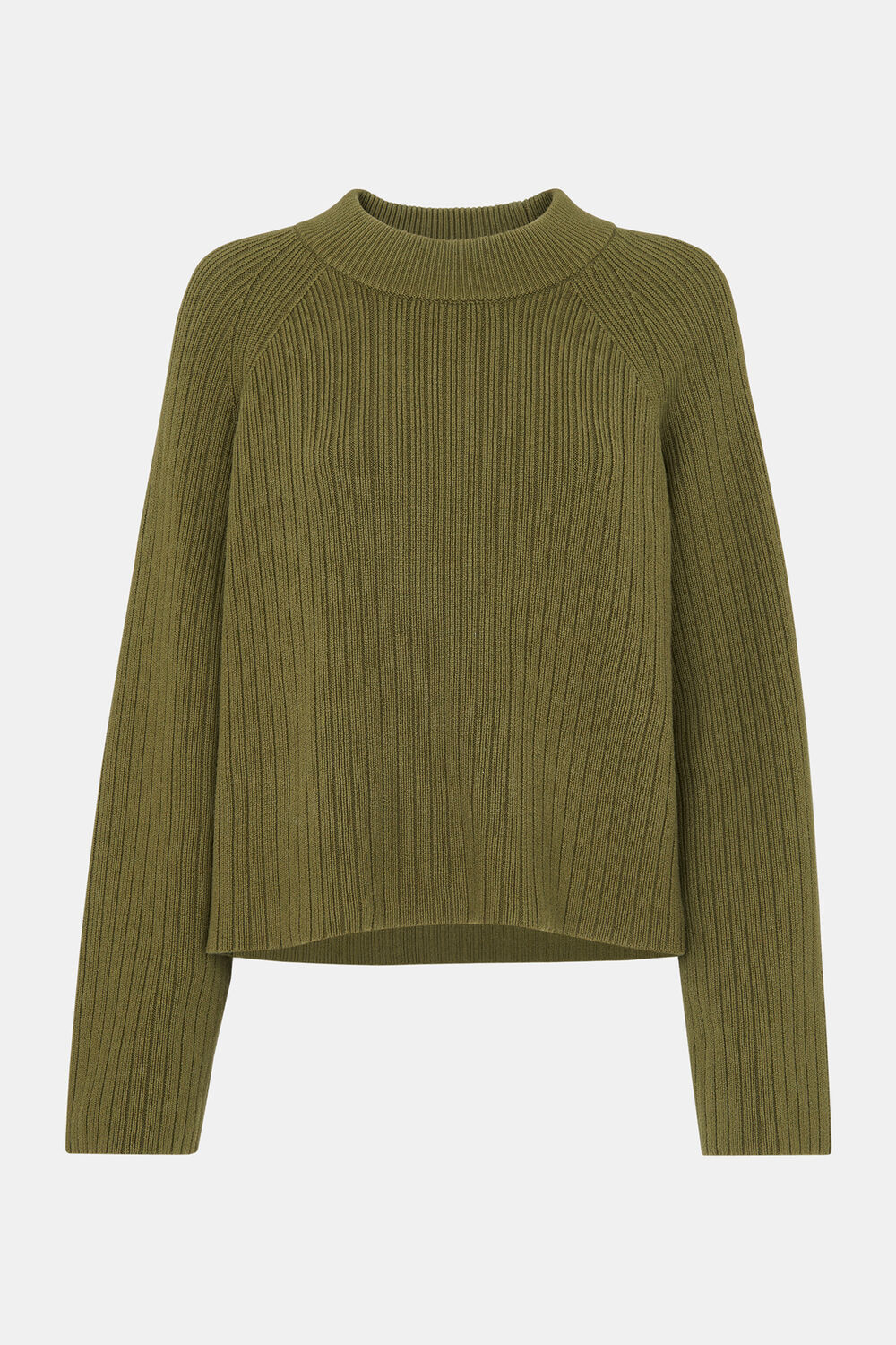 Cotton Rib Crew Neck Knit