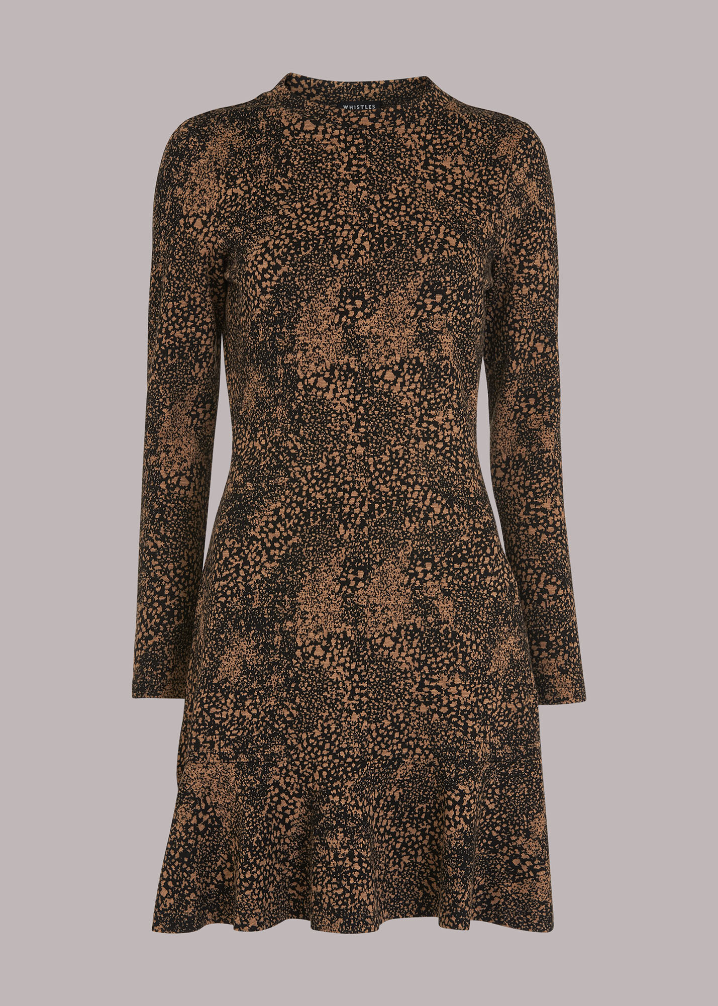 Whistles animal print flippy dress discount