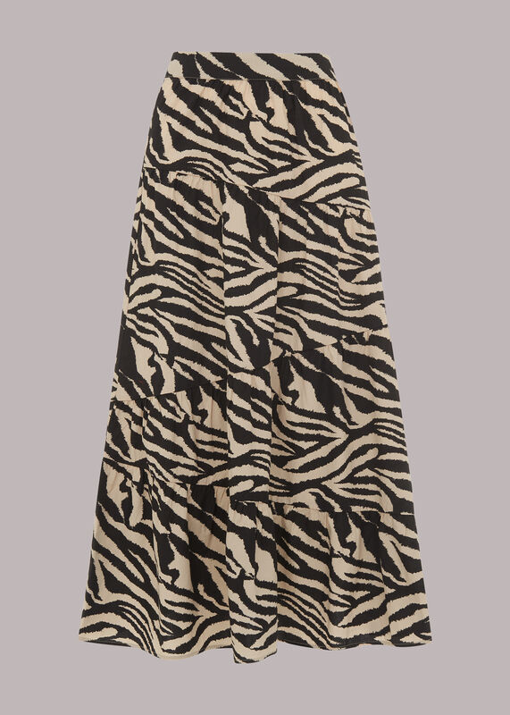 Mountain Zebra Tiered Skirt