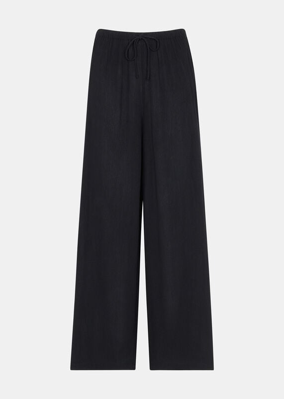 Black Tie Front Beach Trouser