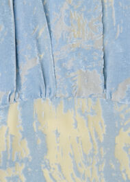 Devore Swirl Velvet Midi Dress