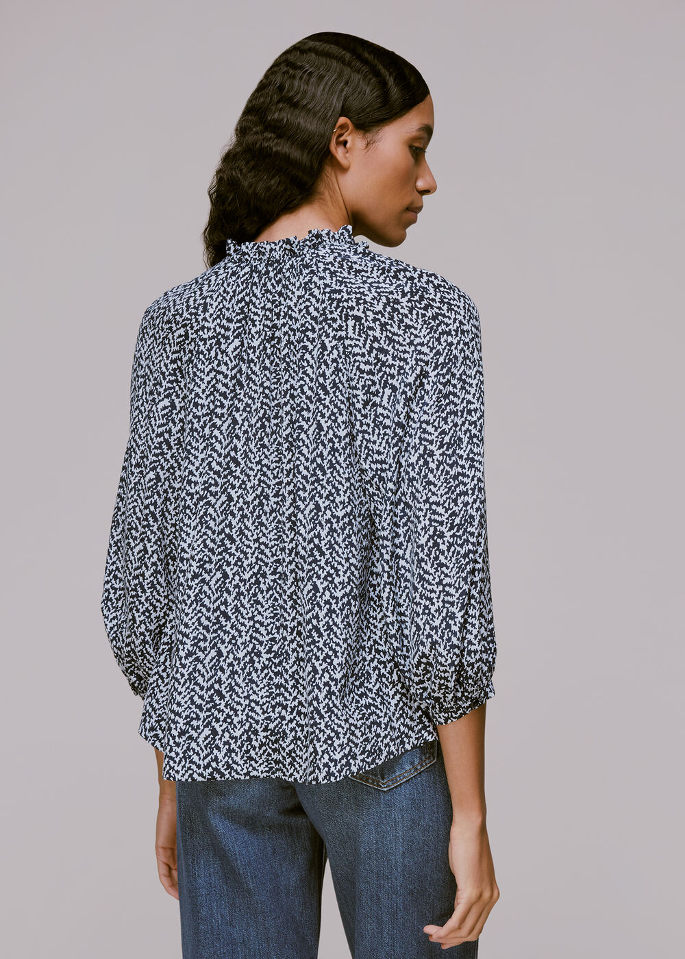 Zig Zag Print Blouse
