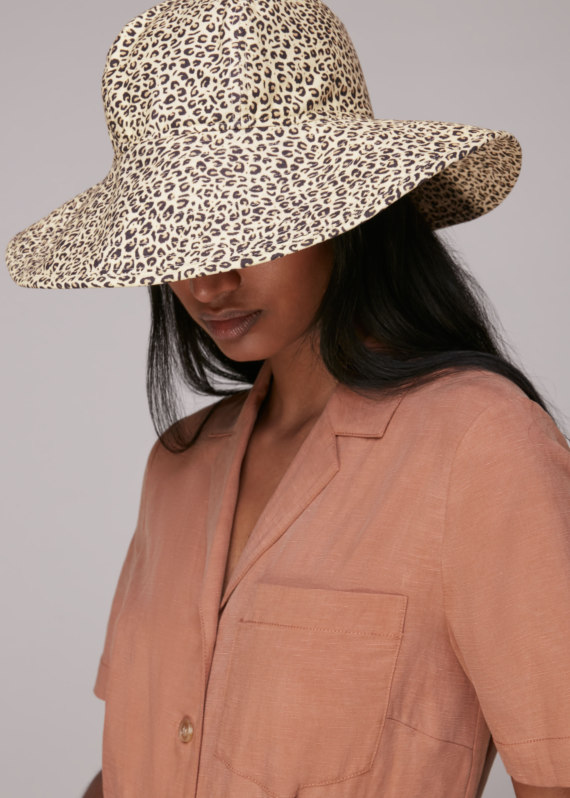 Leopard Print Mini Leopard Print Bucket Hat WHISTLES Whistles UK