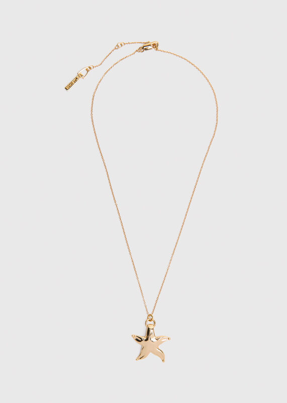 Gold Starfish Pendant Necklace