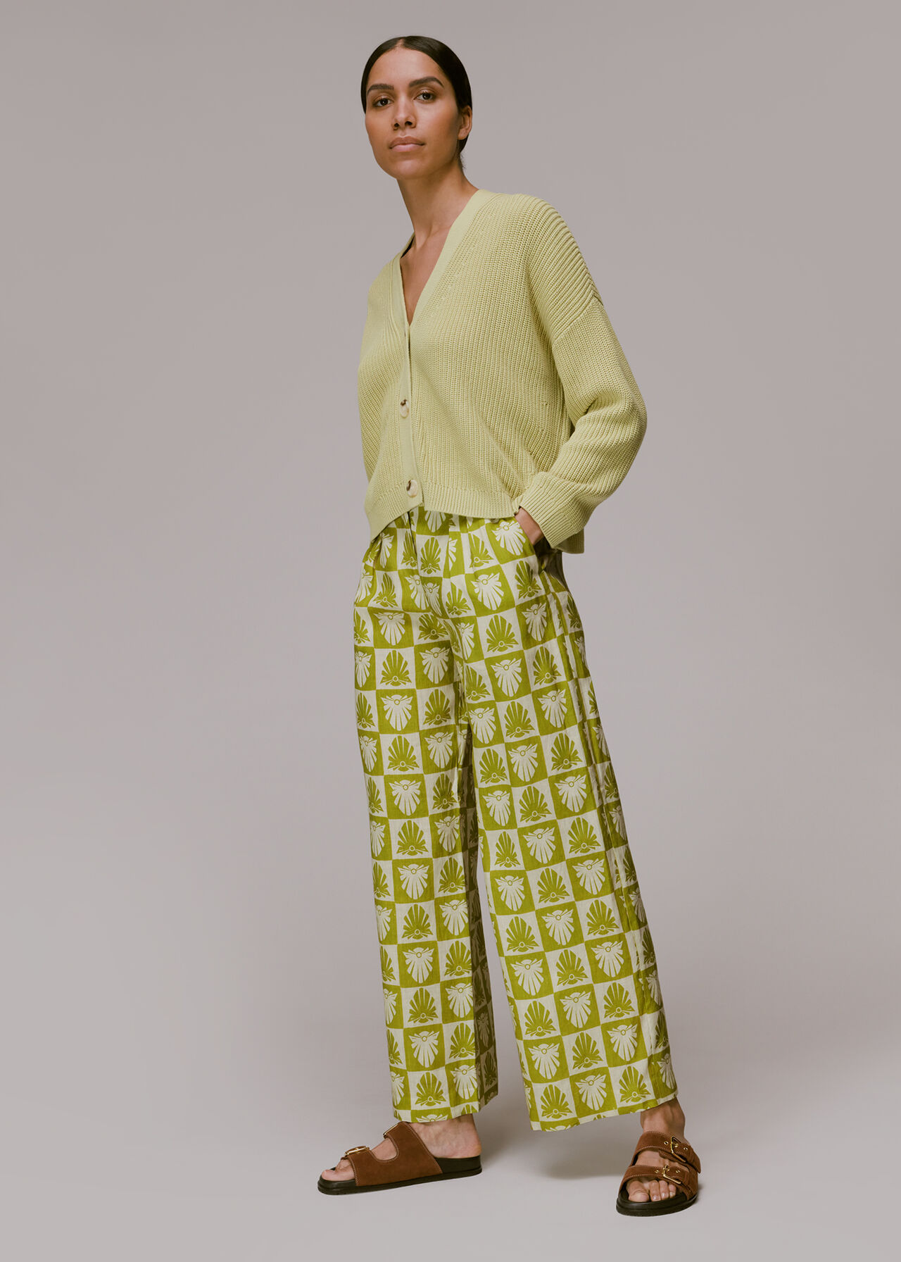 Checkerboard Shells Trouser