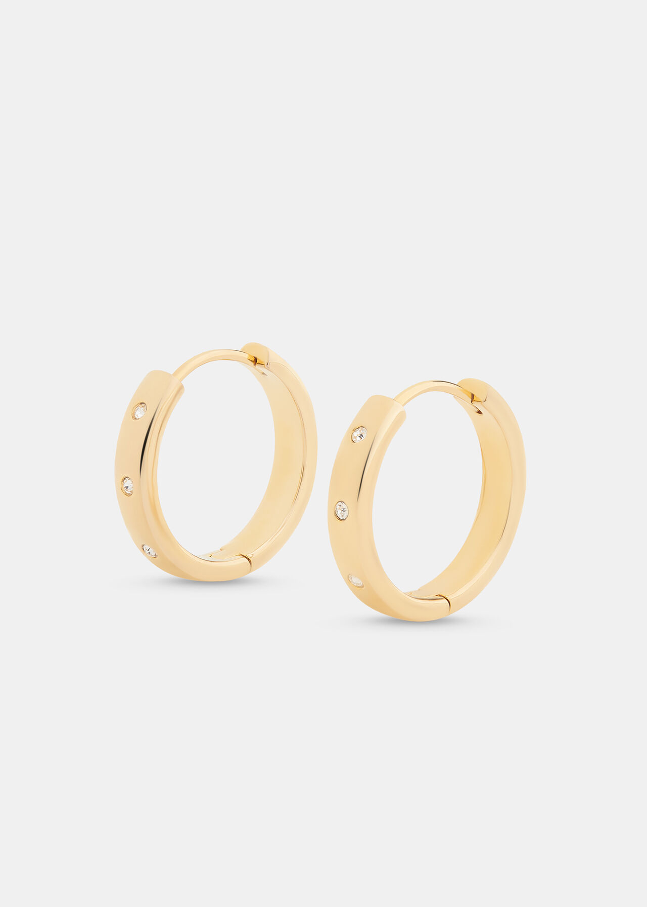 Diamante Hoop Earring