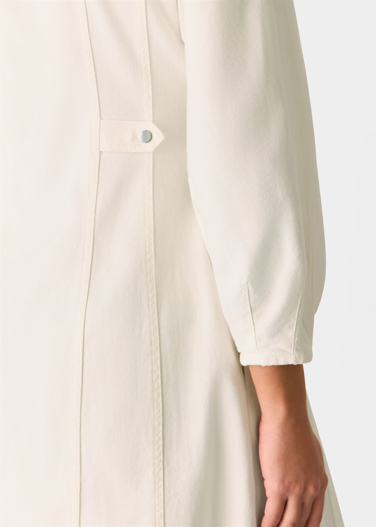 Denim Zip Detail Dress