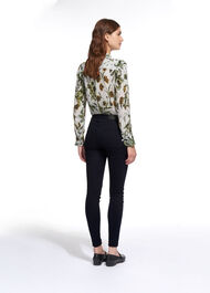 Blue Black Skinny Jean Dark Blue