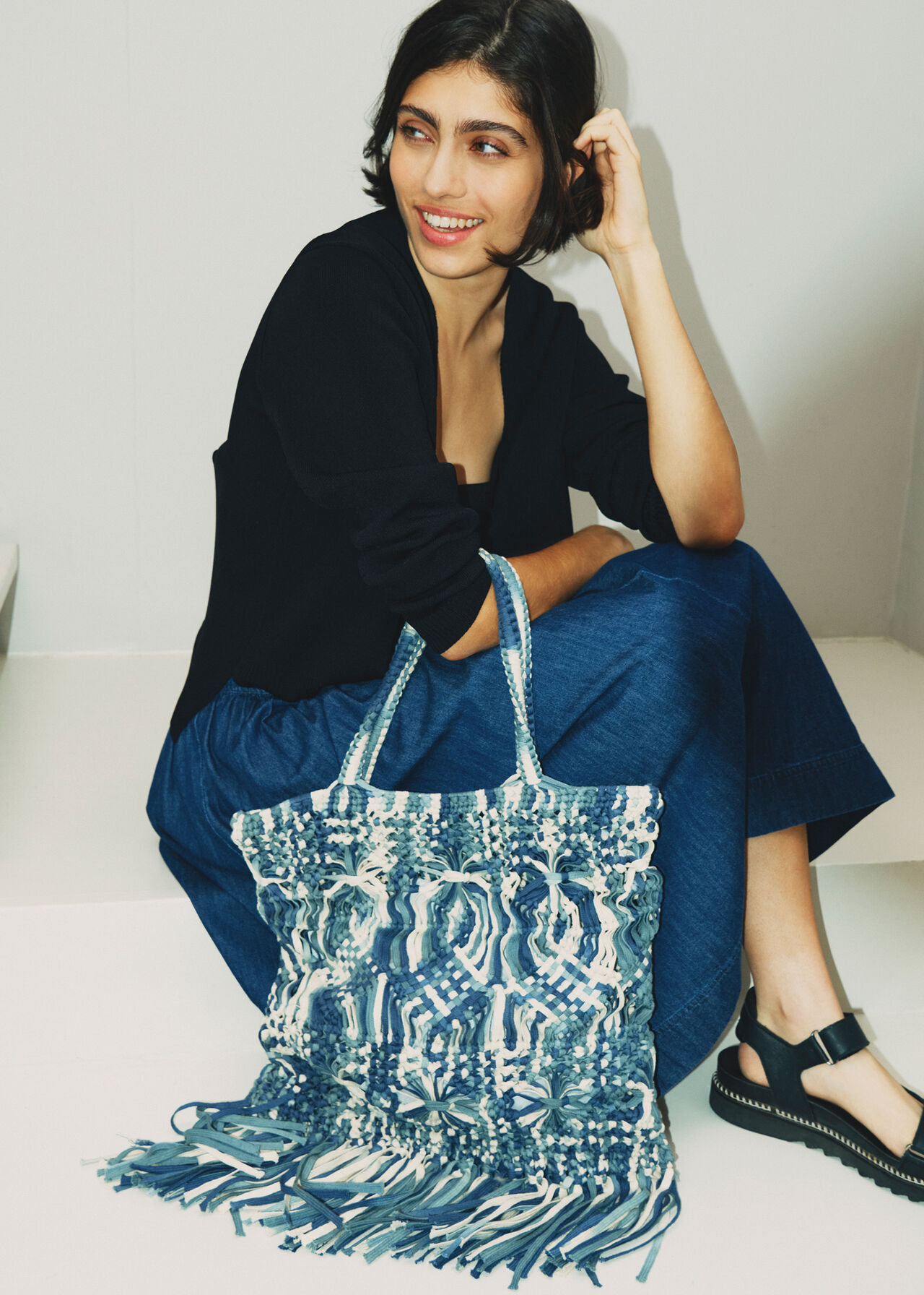 Clea Tie Dye Crochet Tote