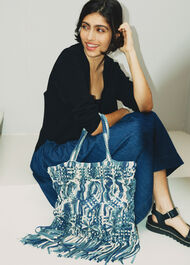 Clea Tie Dye Crochet Tote