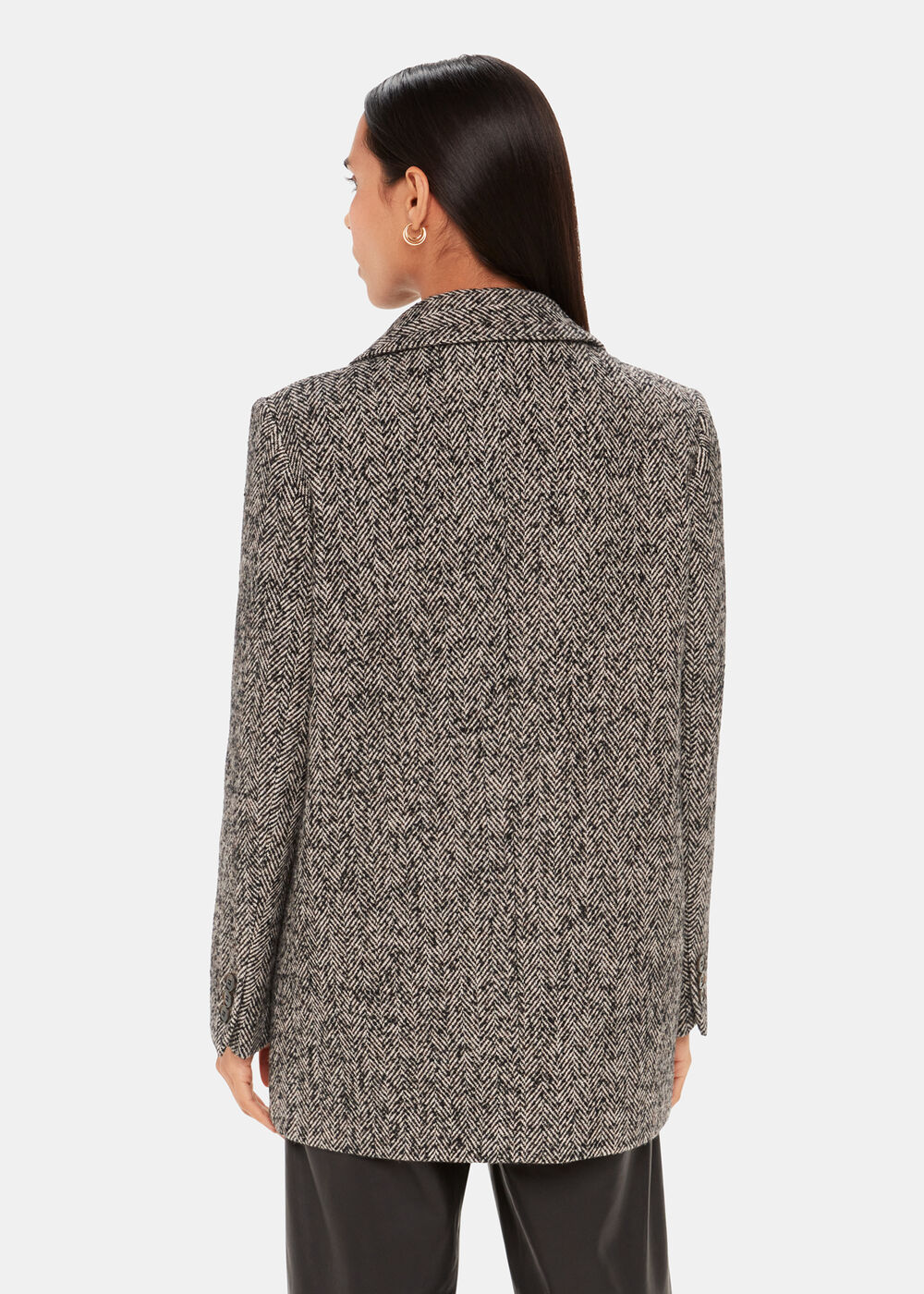 Noa Herringbone Short Coat