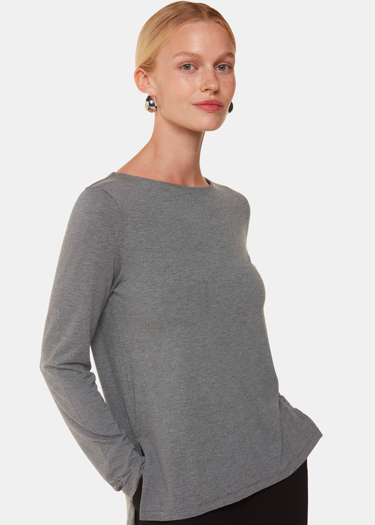トップス melt the lady basic jersey tops ll gray ONLY ONLGLAMOUR - Long sleeved top - dark grey - Zalando.co.uk