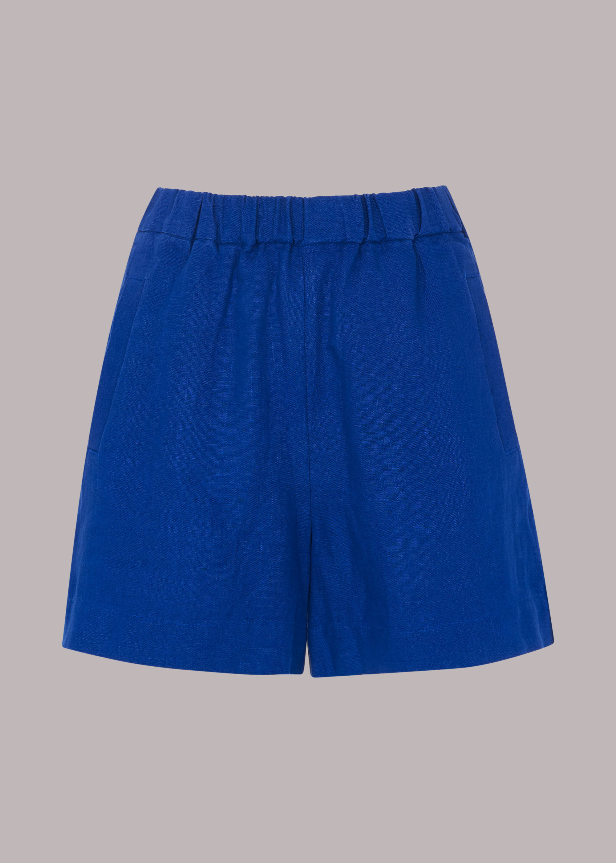 Elastic waist shop linen shorts