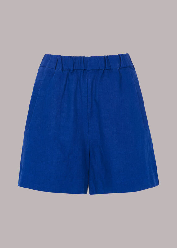 Elasticated Waist Linen Short