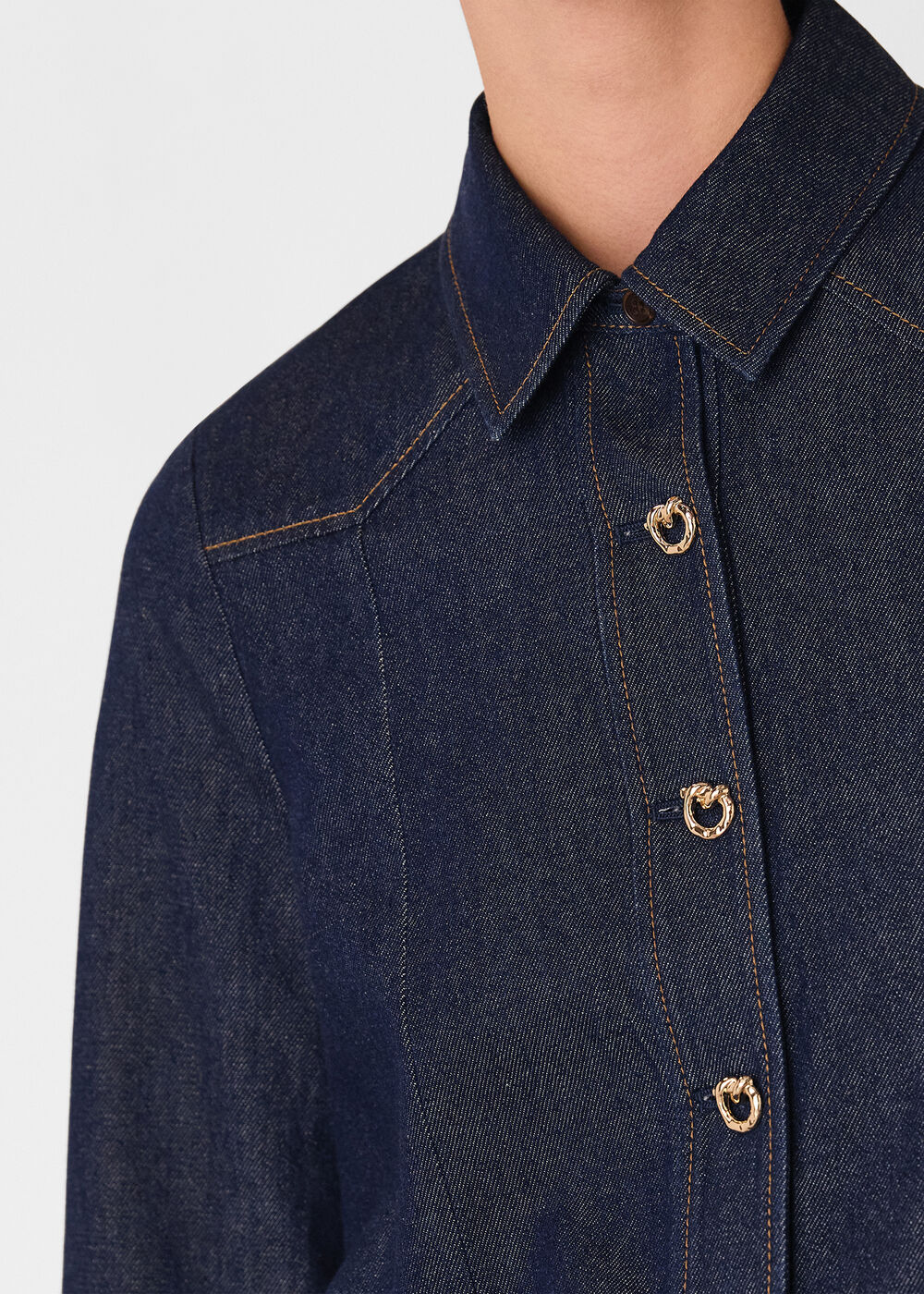 Button Detail Cotton Shirt