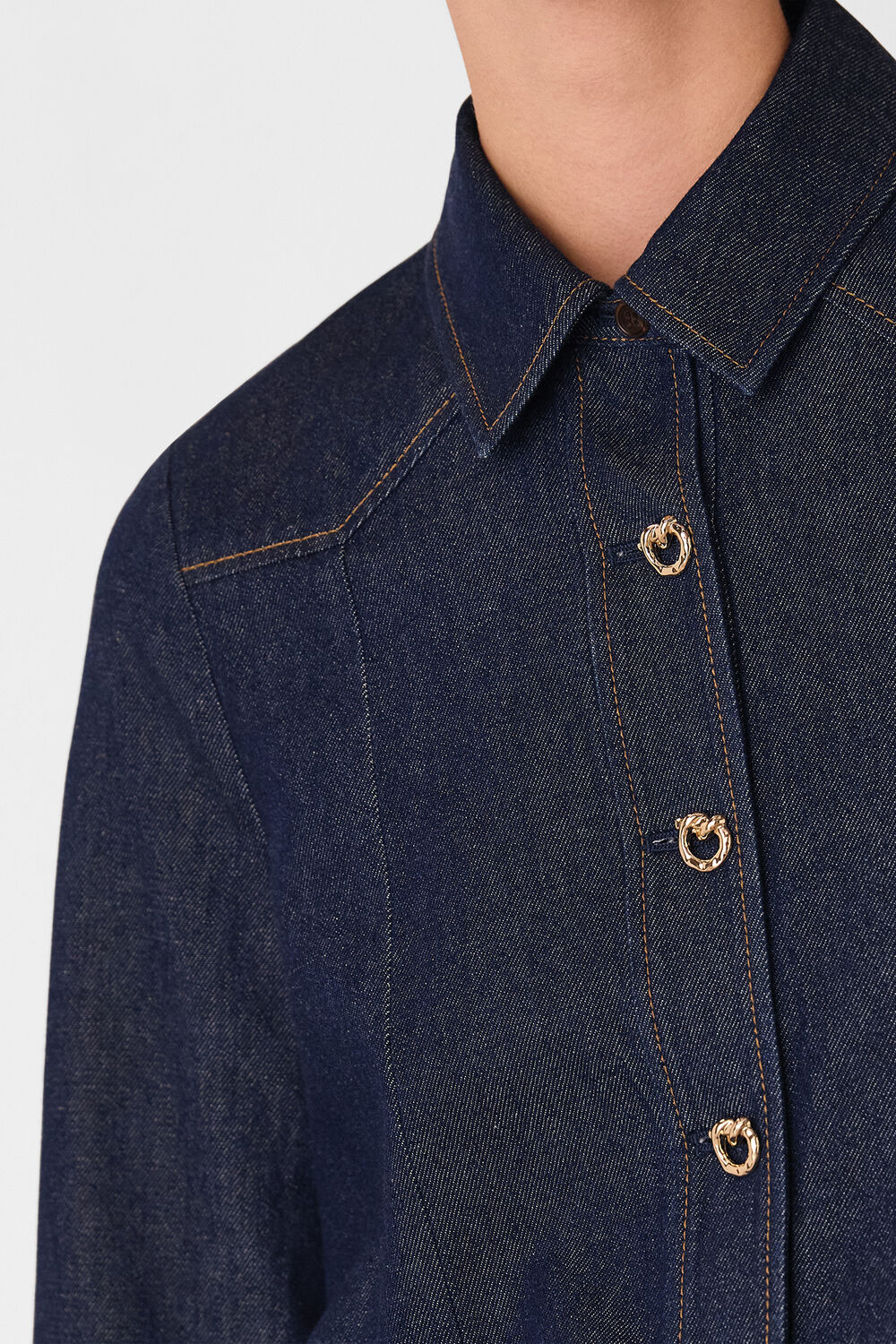 Button Detail Cotton Shirt