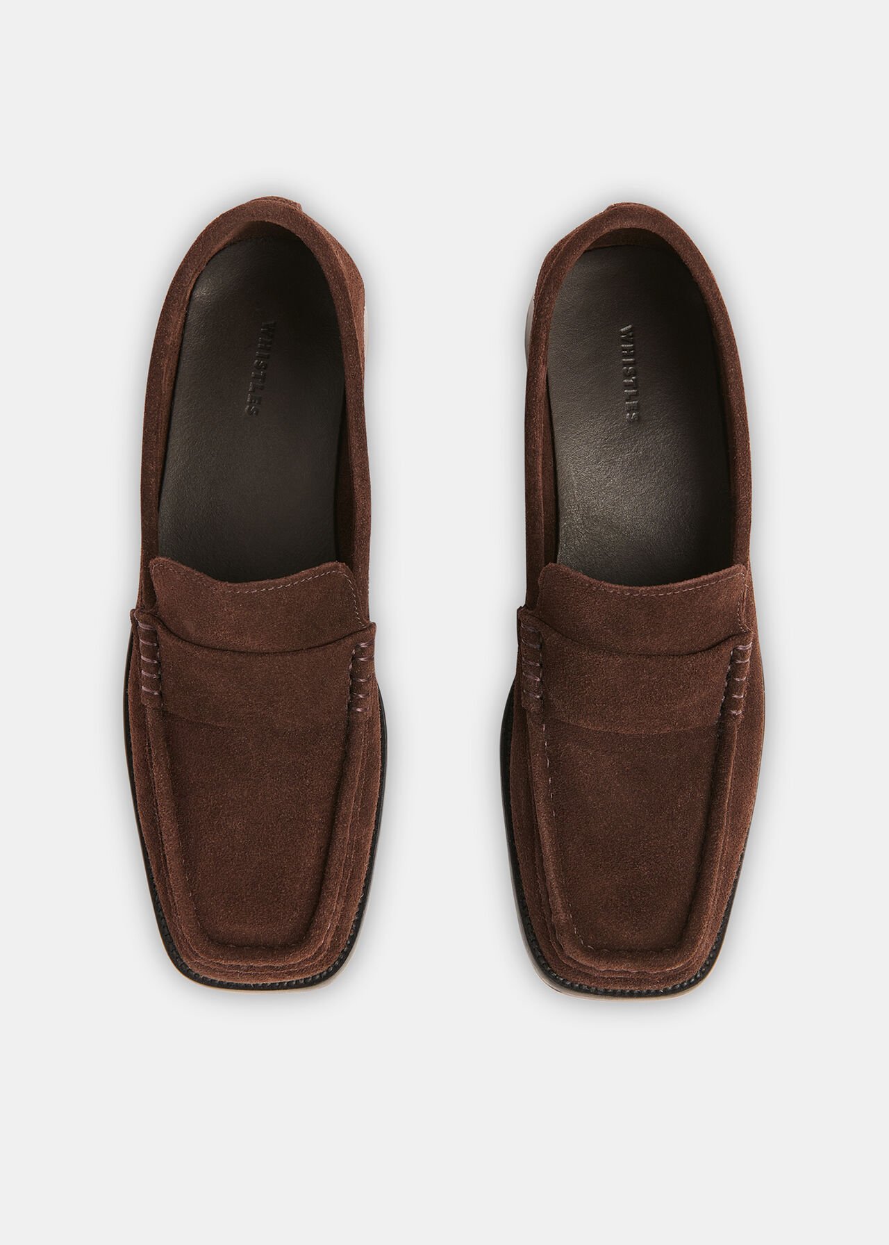 Mora Suede Square Toe Loafer