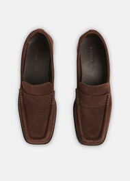 Mora Suede Square Toe Loafer