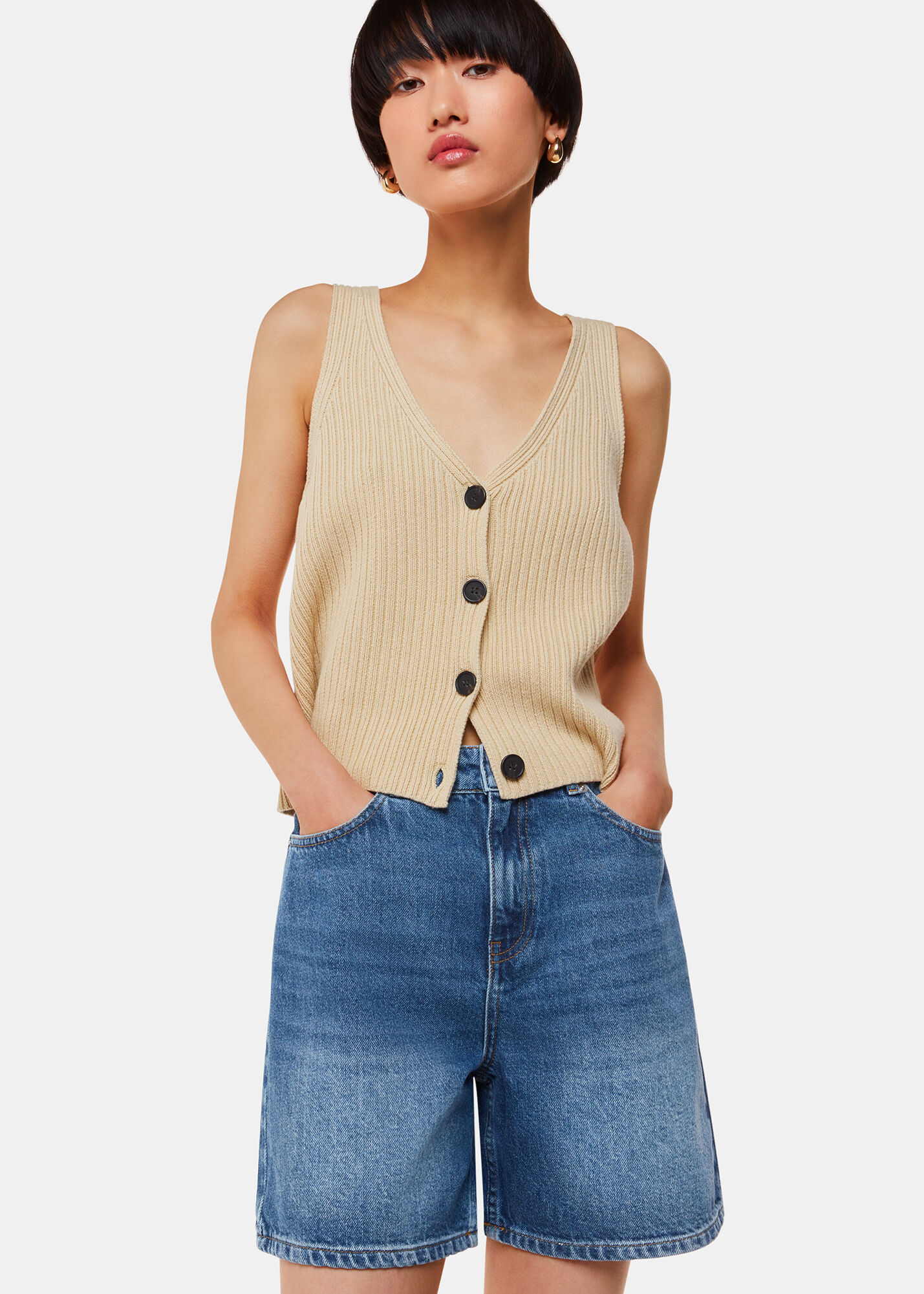 Whistles denim shorts sales