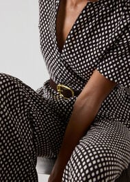 Check Short Sleeve Jumpsuit