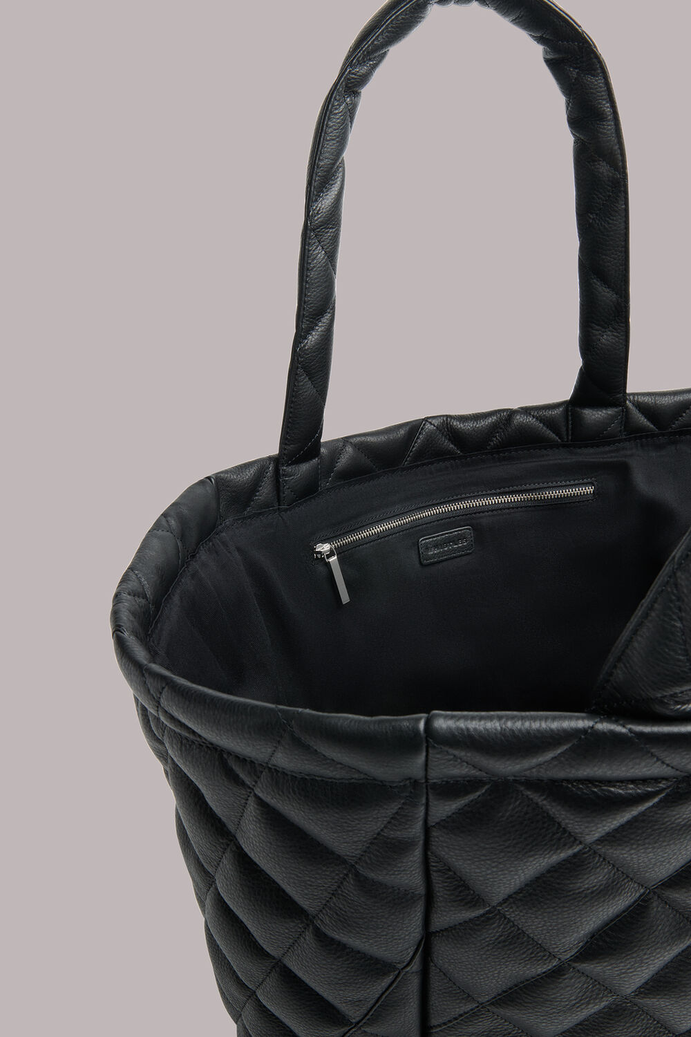 Lyle Leather Quilted Tote Bag