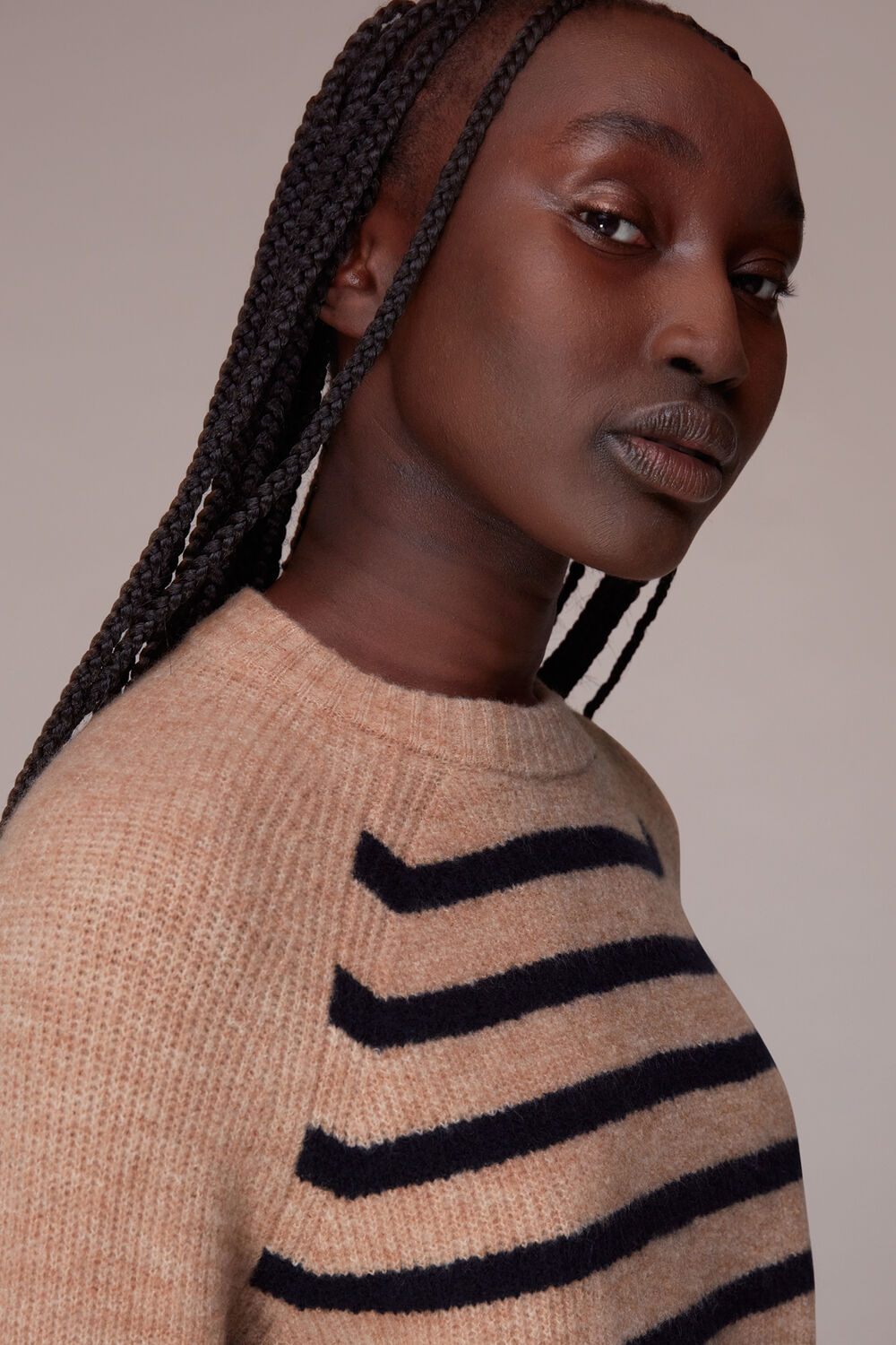 Eden Stripe Ribbed Jumper