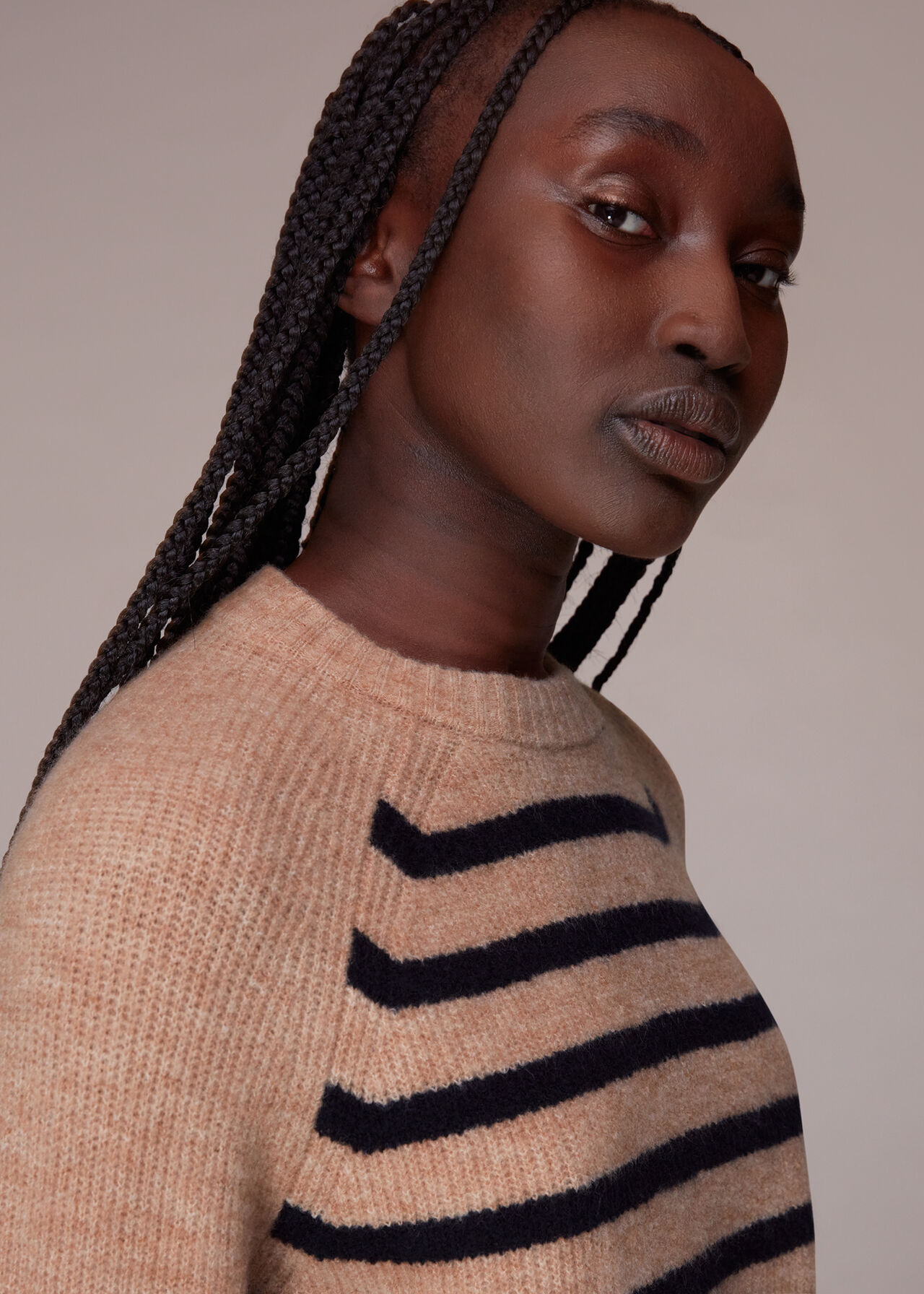 Eden Stripe Ribbed Jumper