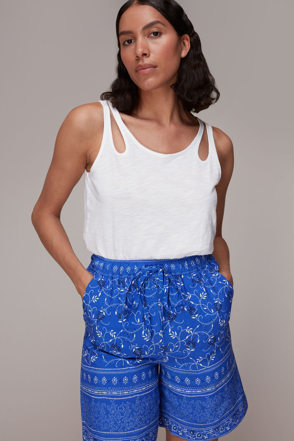 Bandana Floral Print Shorts