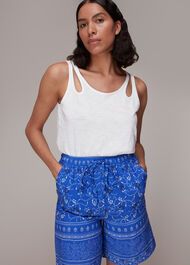 Bandana Floral Print Shorts
