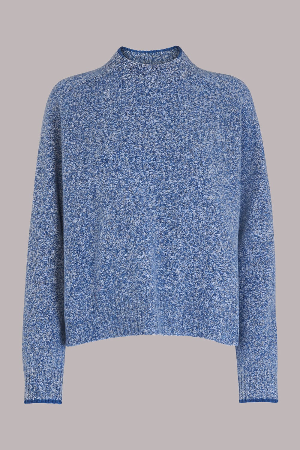 Funnel Neck Flecked Jumper