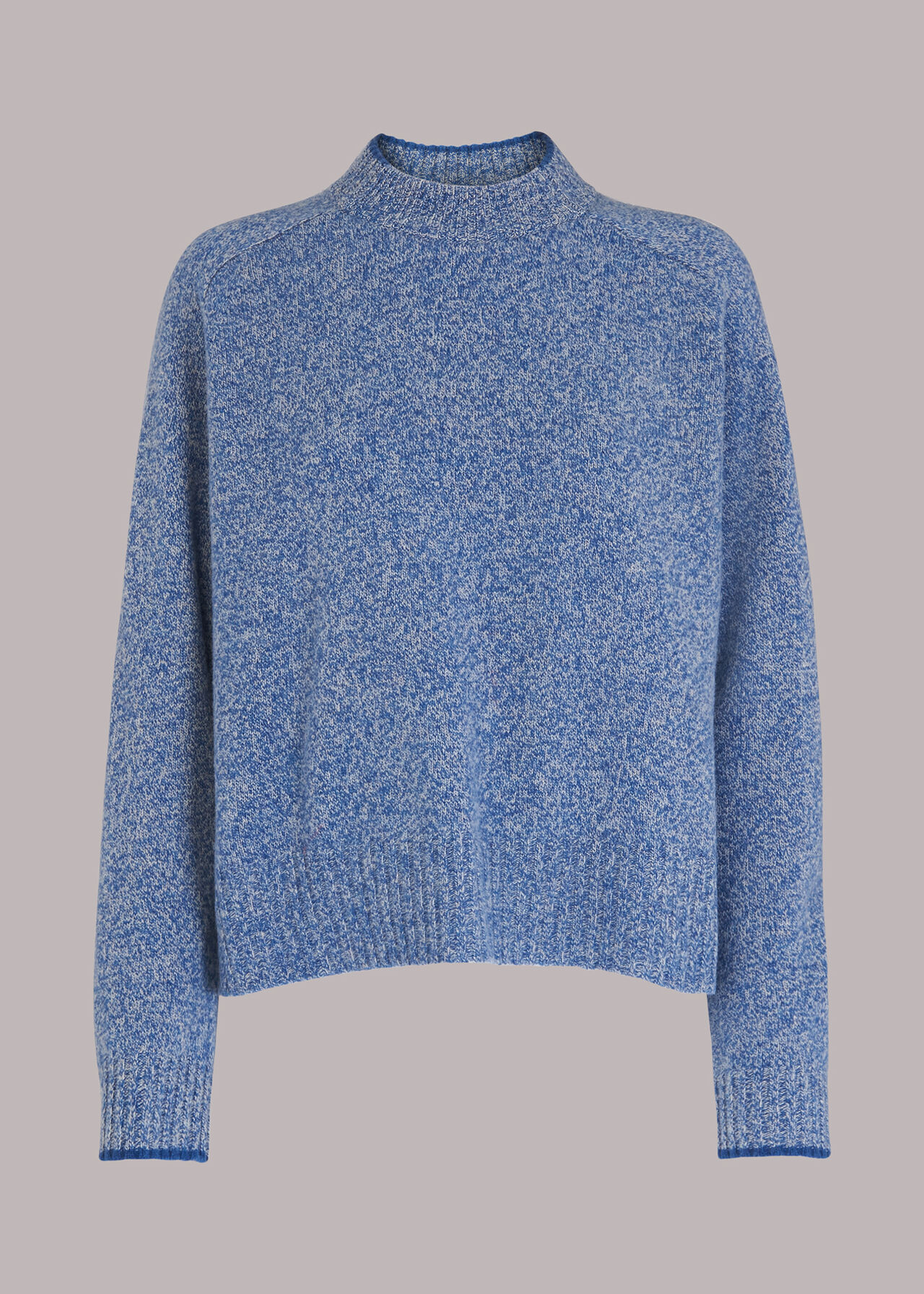 Funnel Neck Flecked Jumper