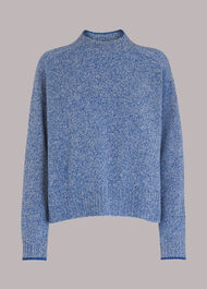 Funnel Neck Flecked Jumper