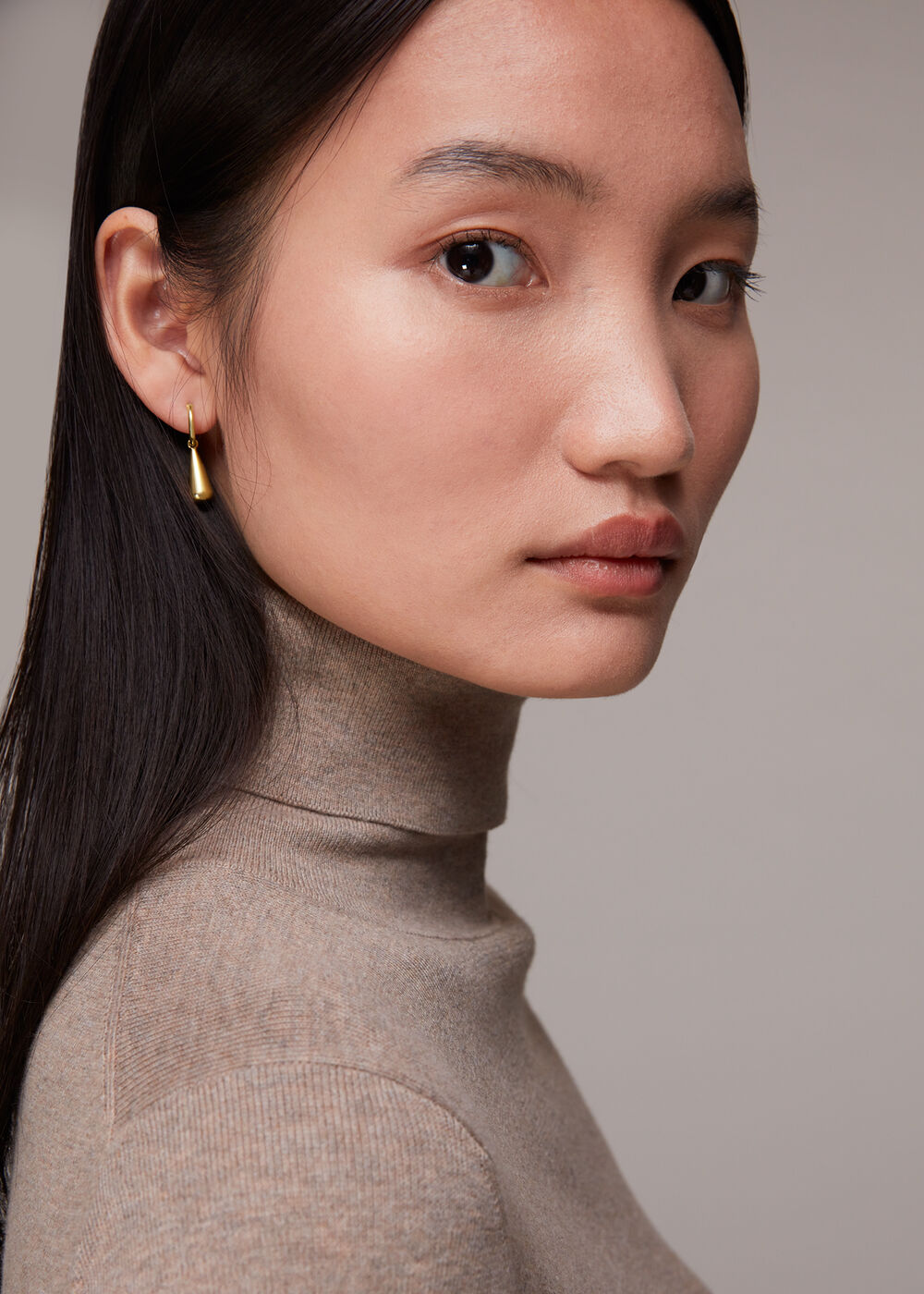 Teardrop Hoop Earring