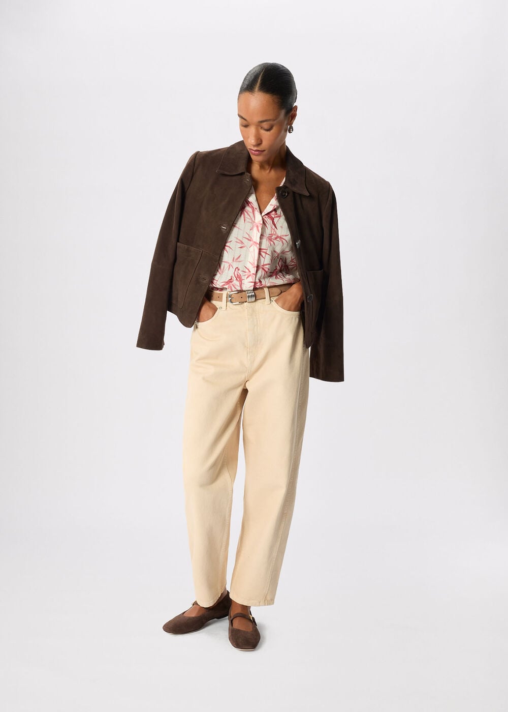 Tropical Bird Textured Shirt