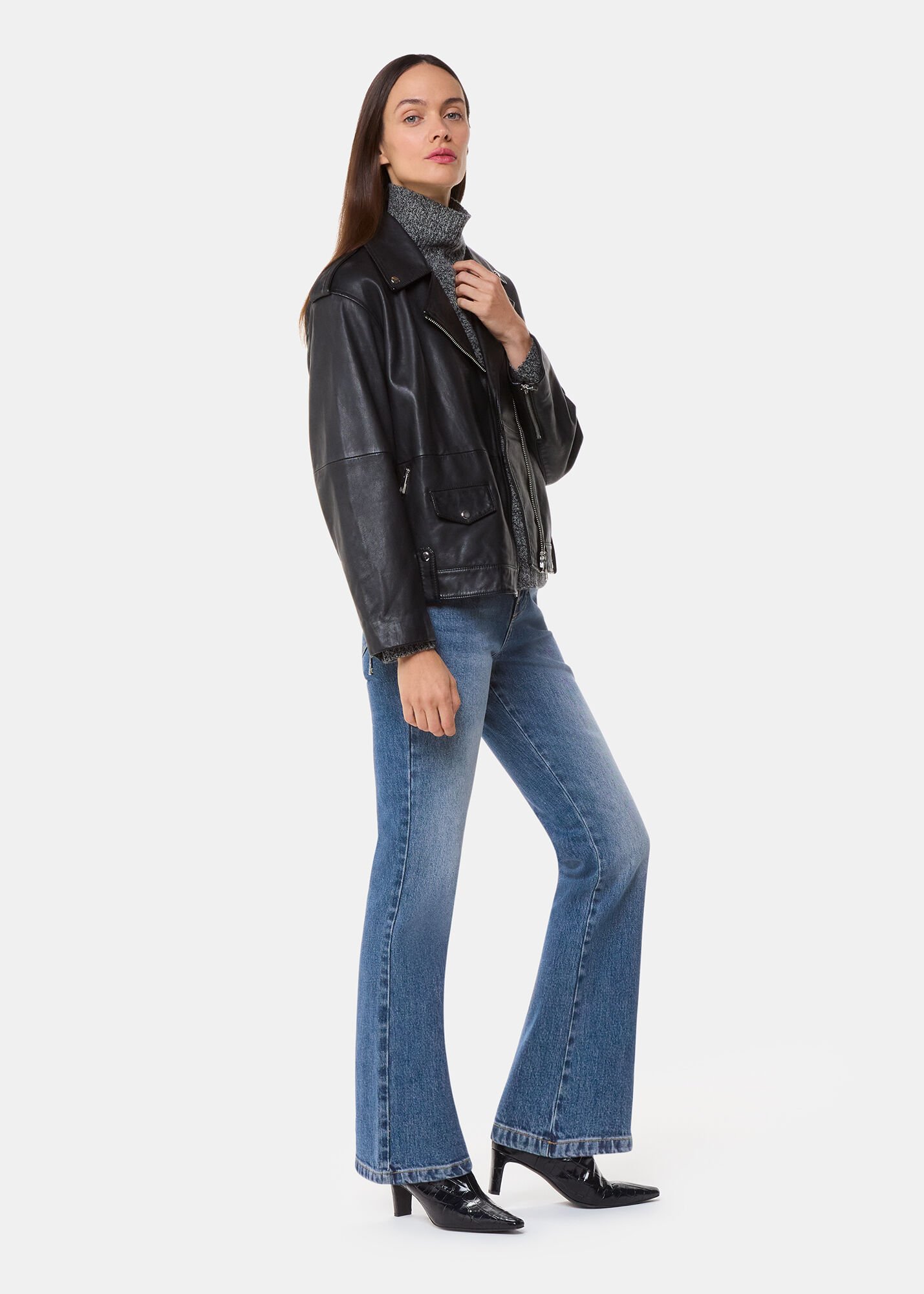 【in a row】Brush span bootcut denim Denim Stretch Bootcut Jean | WHISTLES | Whistles UK |