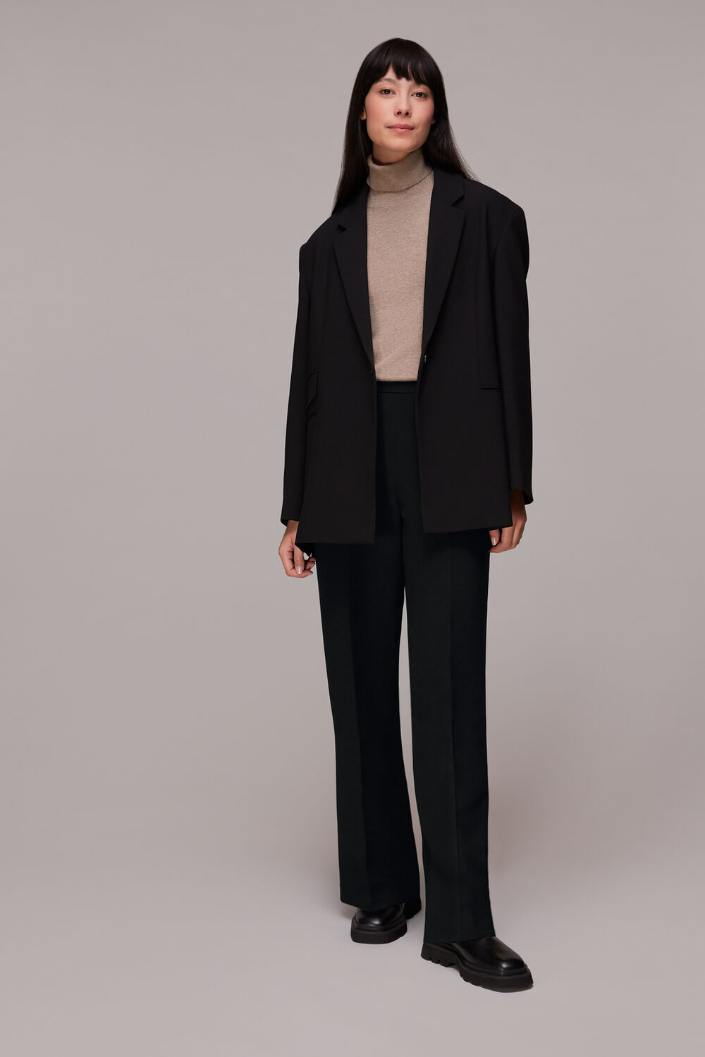 Black Full Length Anna Trouser