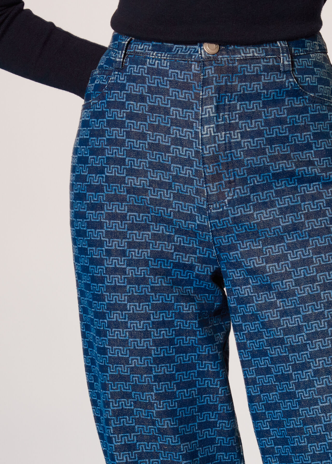 Tangle Check Denim Trouser