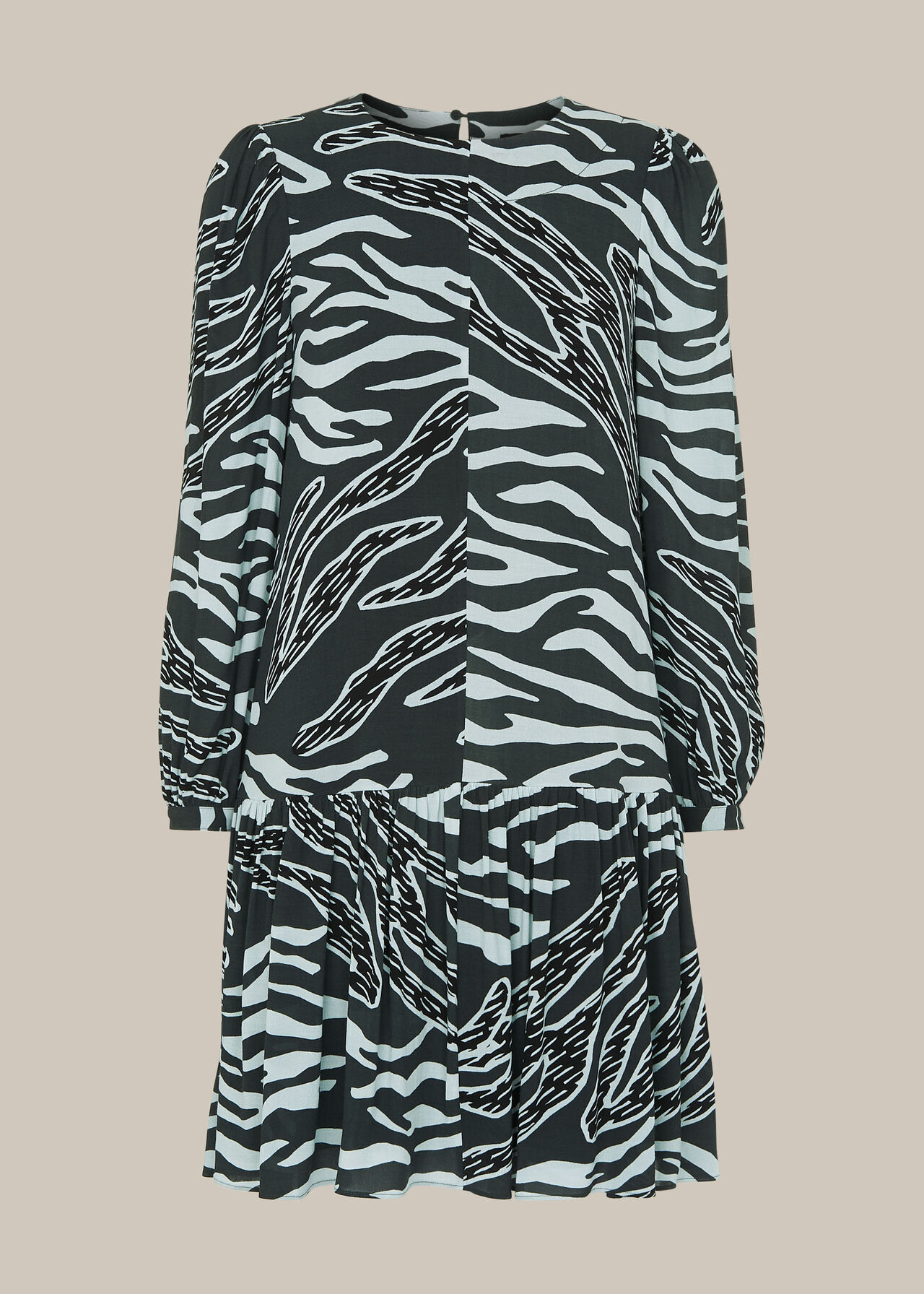 Graphic Zebra Print Dress