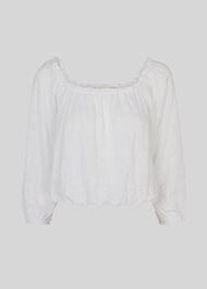 Linen Square Neck Top