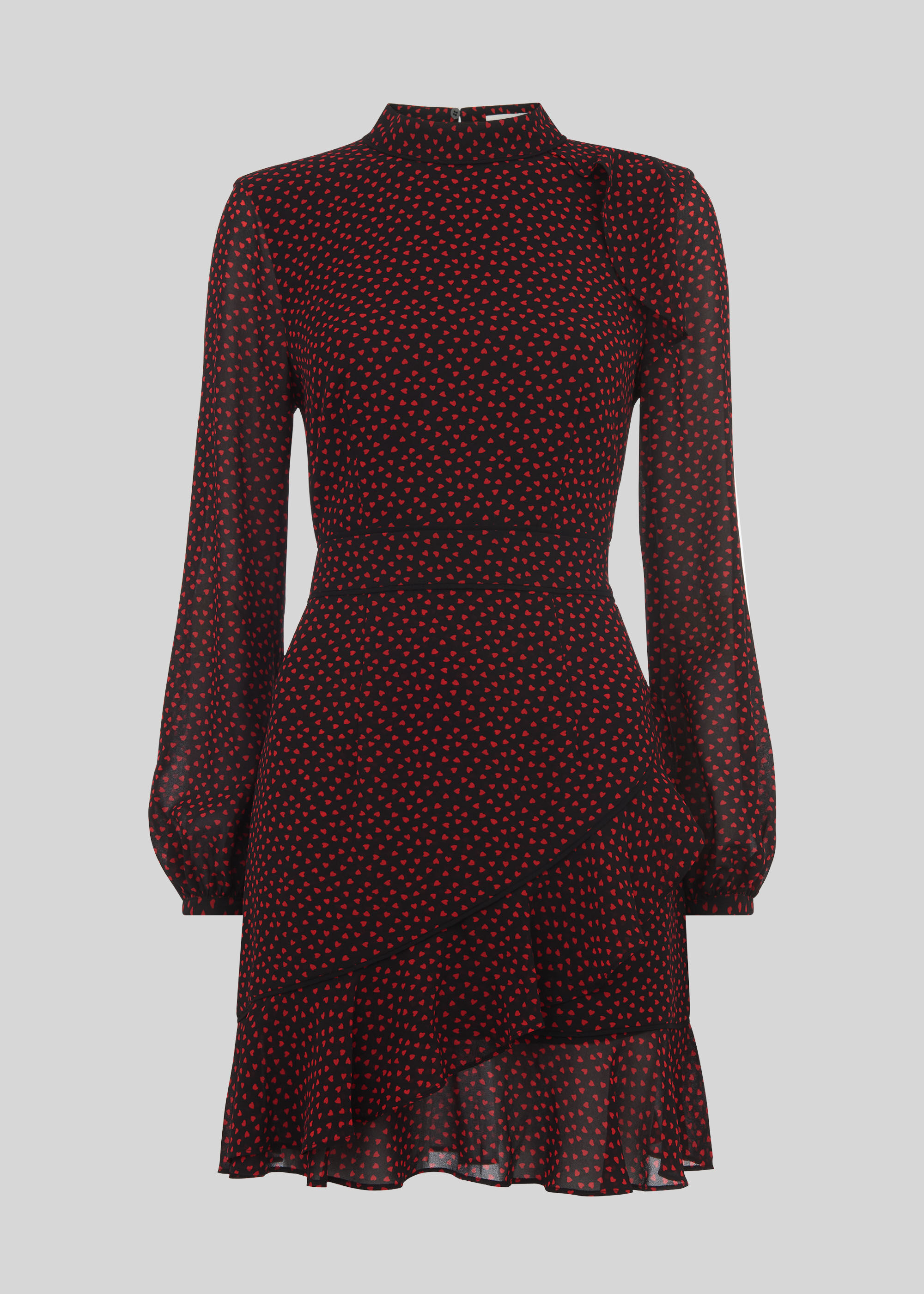 Whistles heart shop print dress