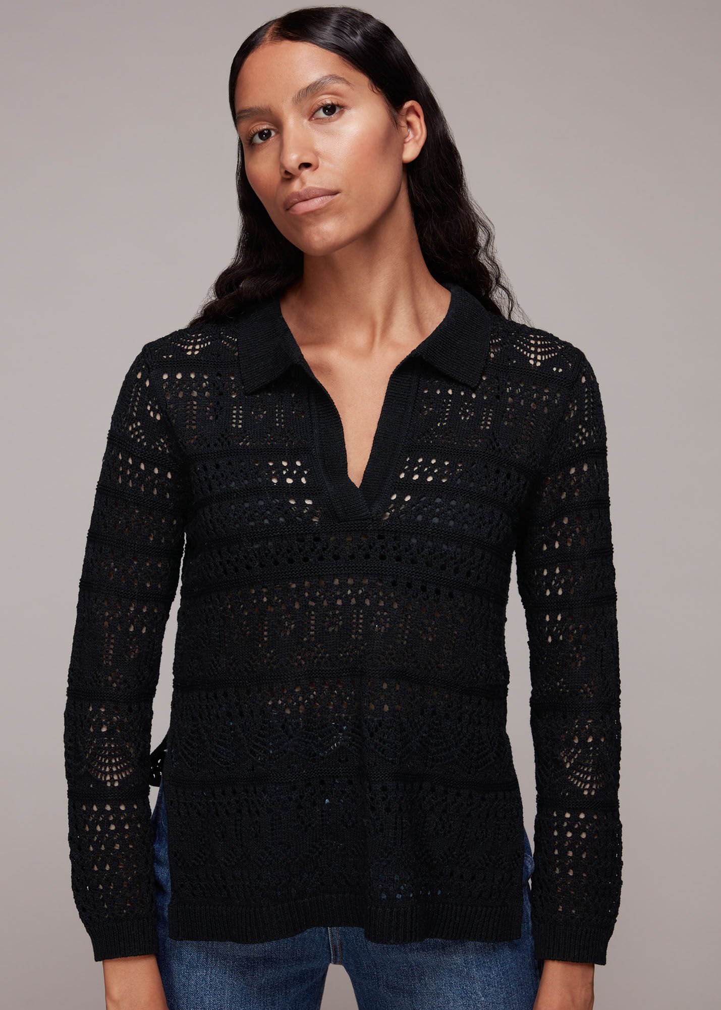 c*o様 UND CROCHET KNIT COLLAR CROCHET KNIT COLLAR JACKET - Ecru | ZARA United States