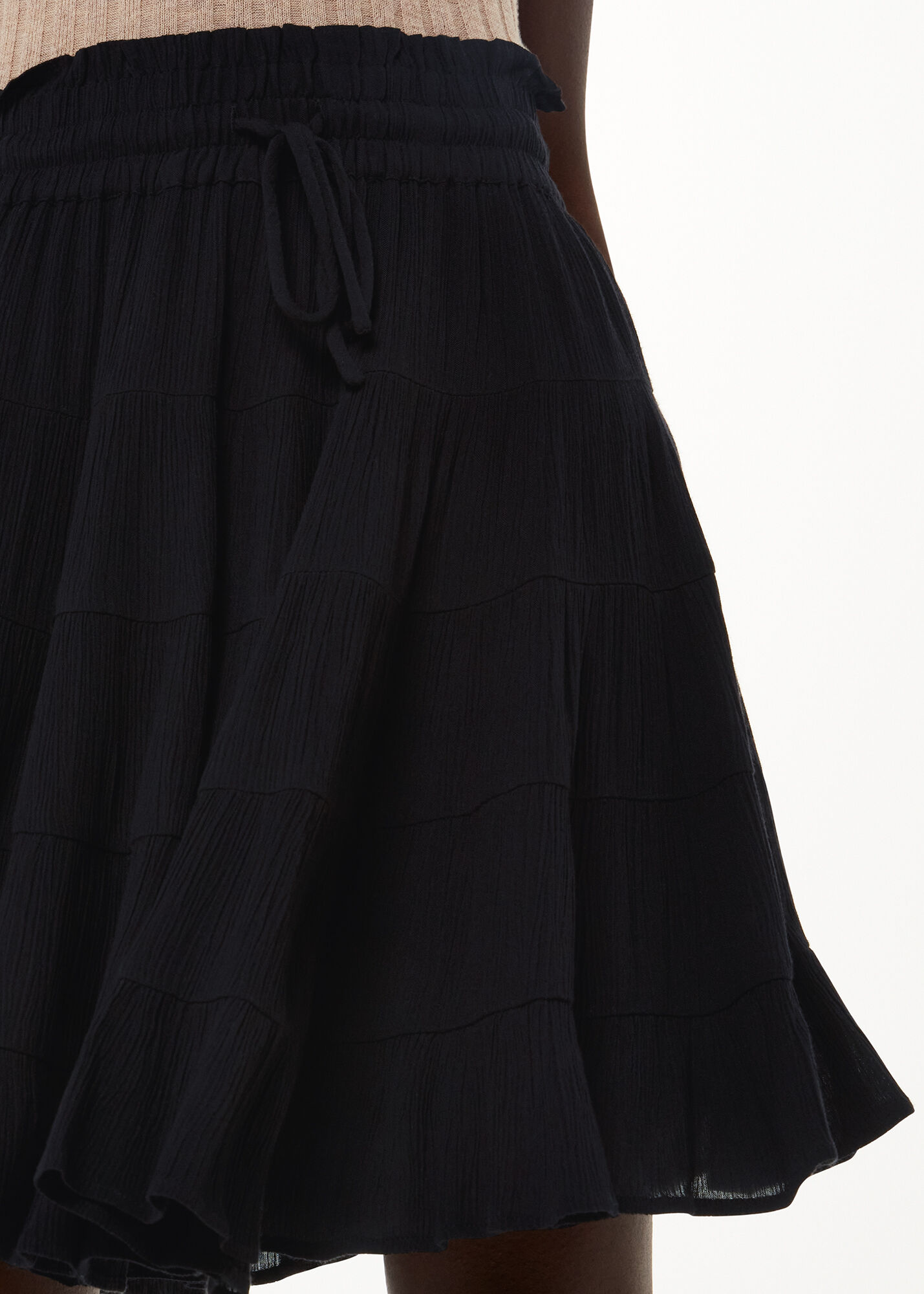 Black Mabel Mini Skirt WHISTLES