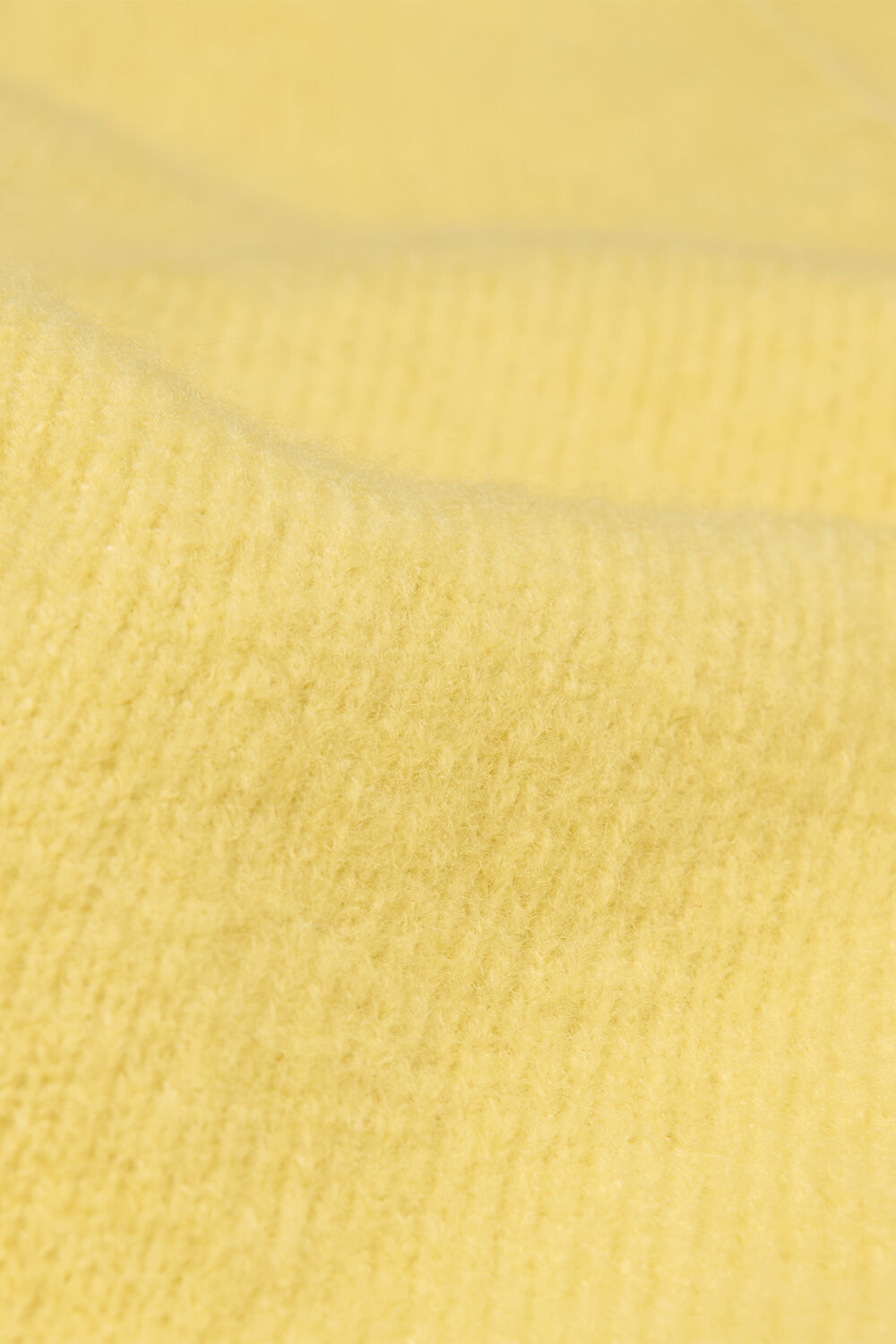 Yellow Wool Mix Pocket Cardigan