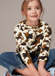 Cow Print Sweatshirt