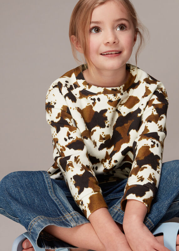 Cow Print Sweatshirt