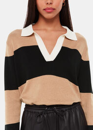 Stripe Rugby Knitted Shirt