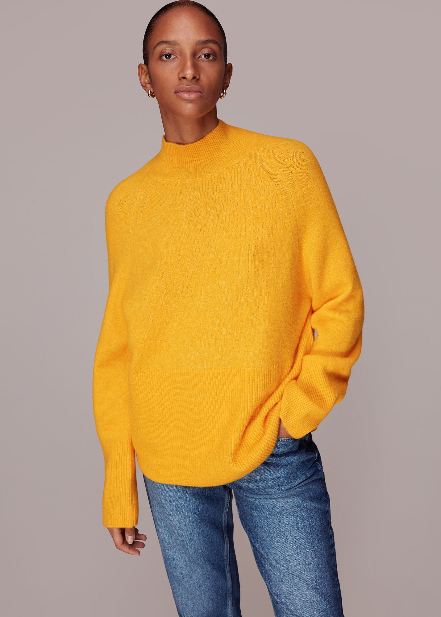 Whistles yellow sweatshirt hot sale